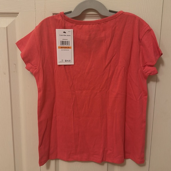 NWT Calvin Klein Jeans pink tshirt size small 7 - Picture 4 of 4